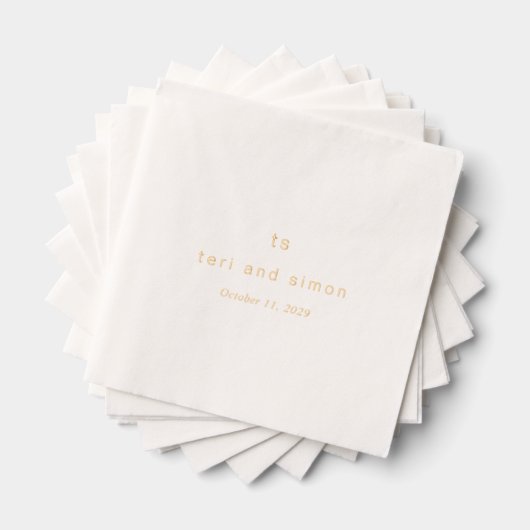 Mariage Moderne Monogramme Intemporel (Insitu (empilé))