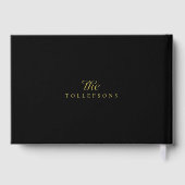 Mariage Moderne Noir avec Feuille d'Or (Verso)