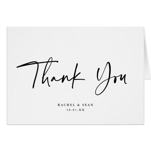 Mariage moderne noir et blanc (Devant Horizontal)