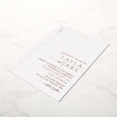 Mariage moderne Photo Foil Invitation LAYLA (Rotation)
