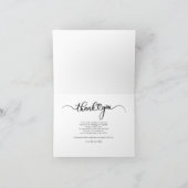 Mariage moderne photo Merci manuscrit (Intérieur)