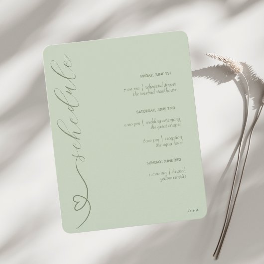 Mariage Moderne | Programme & Détails | Sauge Clai