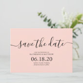 Mariage moderne rose vif Enregistrer les cartes de (Debout devant)
