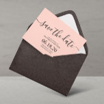Mariage moderne rose vif Enregistrer les cartes de<br><div class="desc">Simple Modern Script Wedding Enregistrer les cartes Date. Pour une personnalisation plus avancée de ce design,  cliquez sur le bouton "Personnaliser" ! Des éléments correspondants et d'autres options de couleur sont également disponibles sur demande.</div>