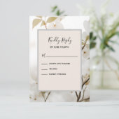 Mariage moderne RSVP Soft Floral Contemporain (Debout devant)