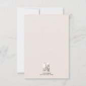 Mariage moderne RSVP Soft Floral Contemporain (Dos)