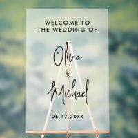 Mariage Moderne Simple de Bienvenue
