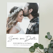 Mariage moderne simple Enregistrer la date Magnet 