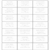 Mariage moderne simple Étiquette de adresse invité (Devant)