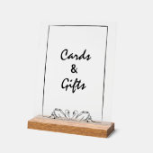 Mariage moderne Swan Chic Cartes et Cadeaux intemp (Angle)