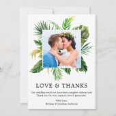 Mariage moderne Tropical Greenerife Amour et Merci (Devant)