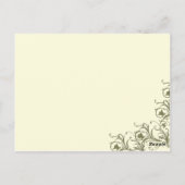 Mariage moderne Whimsy Filigree Numéro de table (Dos)