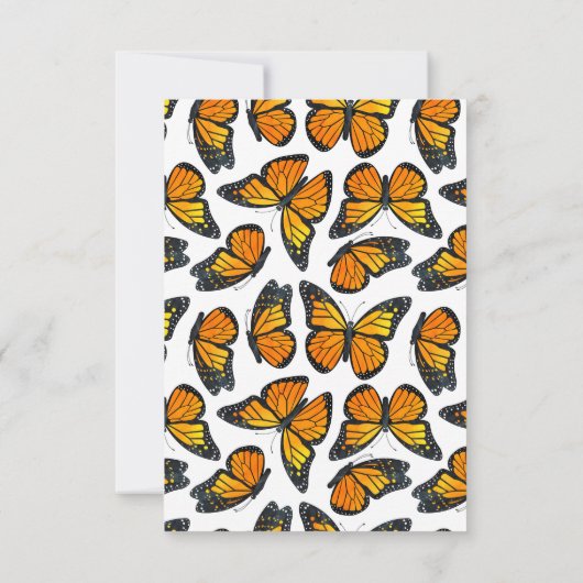 Mariage Monarque Papillon RSVP (Dos)