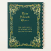 Mariage Monogram Classic Gold Frame Dark Green (Dos)