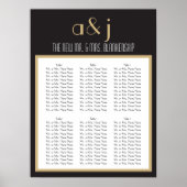 Mariage Monogramme Art déco Graphique 2 (Devant)