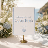 Mariage Monogramme Coquillage Bord de Mer Feuille