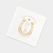 Mariage Monogramme d'Amour de Fer à Cheval Occiden (Gauche)