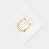 Mariage Monogramme d'Amour de Fer à Cheval Occiden (Droite)