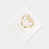 Mariage Monogramme de Coeur de Fer à Cheval Occide (Droite)