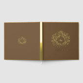Mariage monogramme de feuille d'or brun automne (Complet)