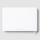 Mariage Monogramme Élégant Fond Or Simple (Verso)