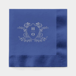 Mariage Monogramme Floral Armoiries Vintage