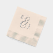 Mariage monogramme minimal (Gauche)