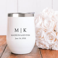 Mariage Monogramme minimaliste moderne