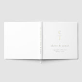 Mariage Monogramme moderne minimaliste noir blanc (Complet)