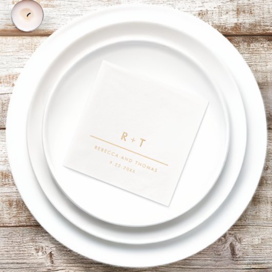 Mariage Monogramme Moderne Simple (Insitu)