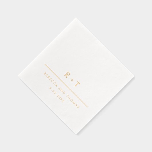 Mariage Monogramme moderne simple (Droite)