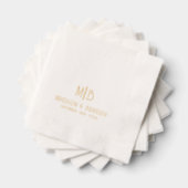 Mariage Monogramme moderne simple personnalisé (Insitu (empilé))