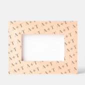 Mariage Monogramme Motif Cadre en bois gravé (Recto)