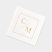 Mariage Monogramme simple et élégant (Gauche)