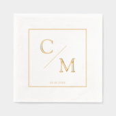 Mariage Monogramme simple et élégant (Recto)