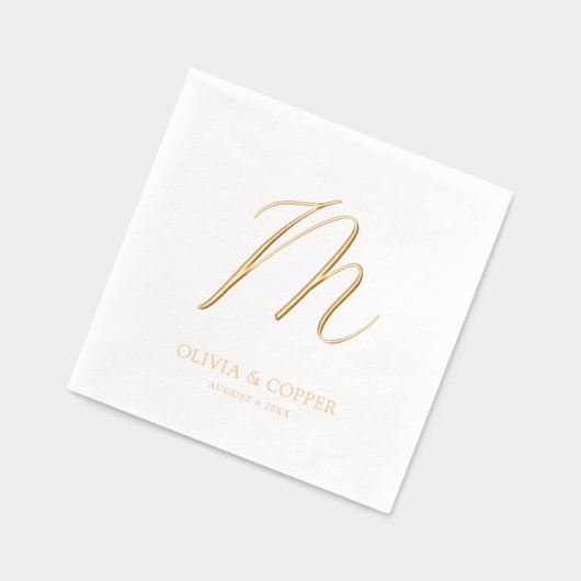 Mariage Monogramme simple moderne (Gauche)