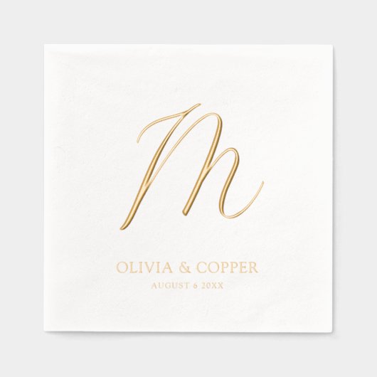 Mariage Monogramme simple moderne (Recto)