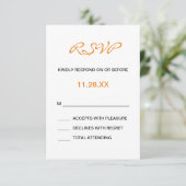 Mariage Monogramme Splashy RSVP (Debout devant)