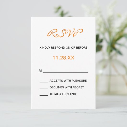 Mariage Monogramme Splashy RSVP (Debout devant)