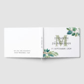 Mariage Monogramme Verdure Aquarelle Livre d'or (Complet)
