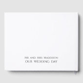 Mariage Monogramme Verdure Aquarelle Livre d'or (Verso)