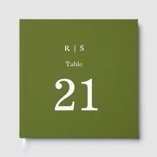 Mariage Monogramme Vert Sauge