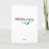 mariage monogramme violet fleuri merci (Dos)