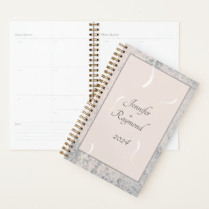Mariage monographie de marbre gris et de pêche