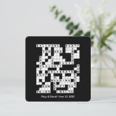 mariage mot croisé invitation (Debout devant)