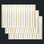 Mariage Motif de feuille d'or classique Wrappi<br><div class="desc">Un don mariage dans un faux motif feuille de coeurs d'or fait une présentation géniale. Idéal pour les jeunes mariés,  les douches nuptiales,  les wedding showers,  les nouvelles maisons,  les douches fiançailles,  et plus encore.</div>