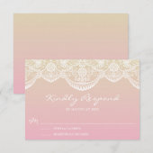 Mariage Motif de Sunset Ombre Lace RSVP (Devant / Derrière)