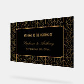 Mariage Motif Gold et Black Art Déco (Angle)