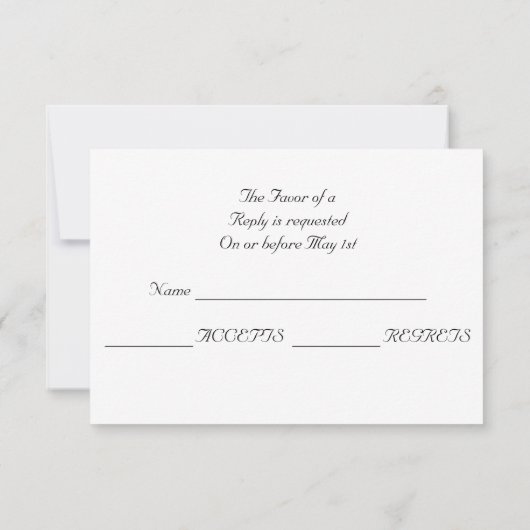 Mariage Motif Occidental Turquoise RSVP (Dos)