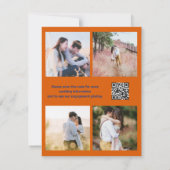 Mariage multi-photo Bird of Paradise Faire-part (Dos)